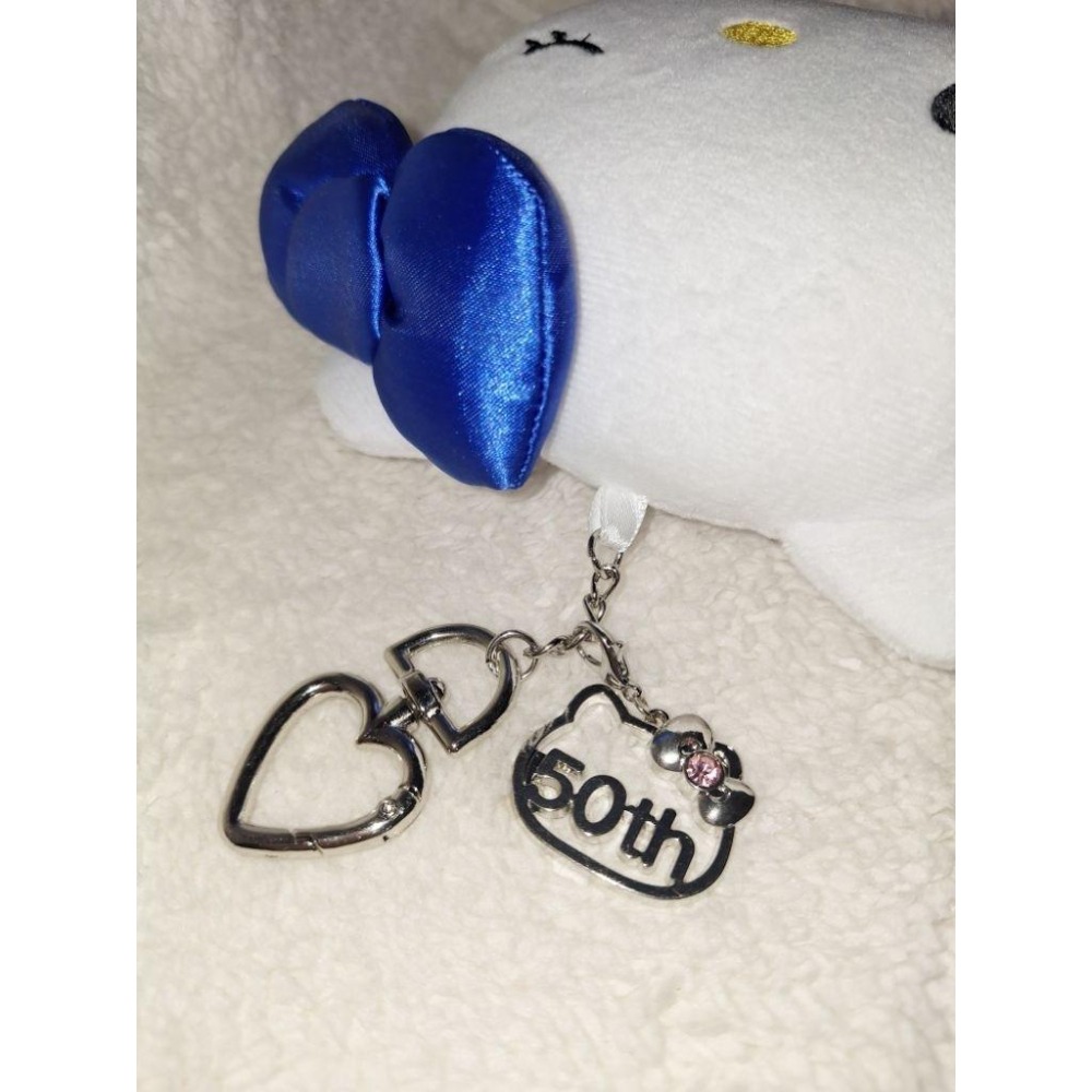 hello kitty 50th 50週年 眨眼 紀念款 零錢包 吊飾 三麗鷗 正版 凱蒂貓 2024 sanrio-細節圖2