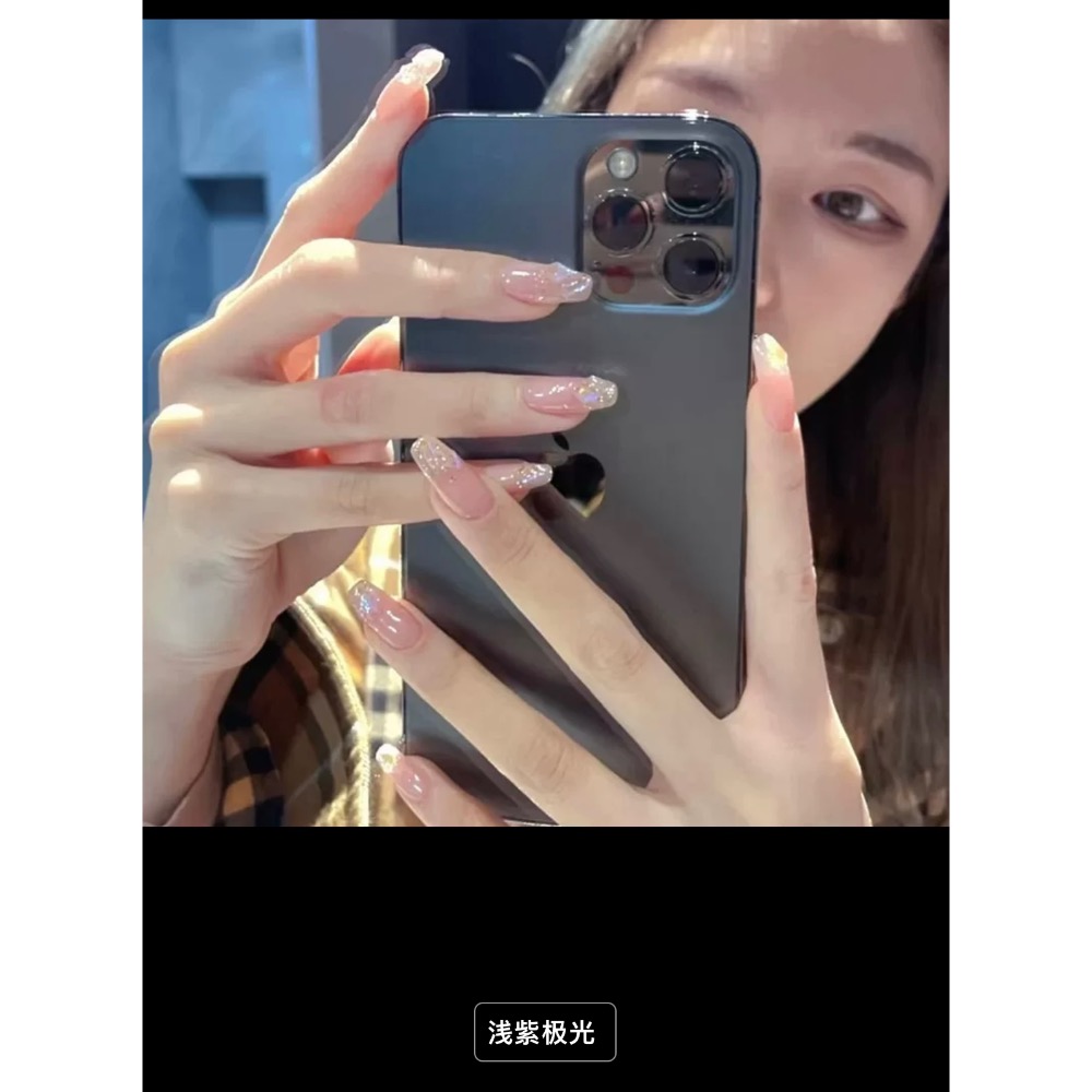 千金穿戴甲轻奢高级感新娘结婚指甲贴片2023新款婚纱照美甲片成品-細節圖5