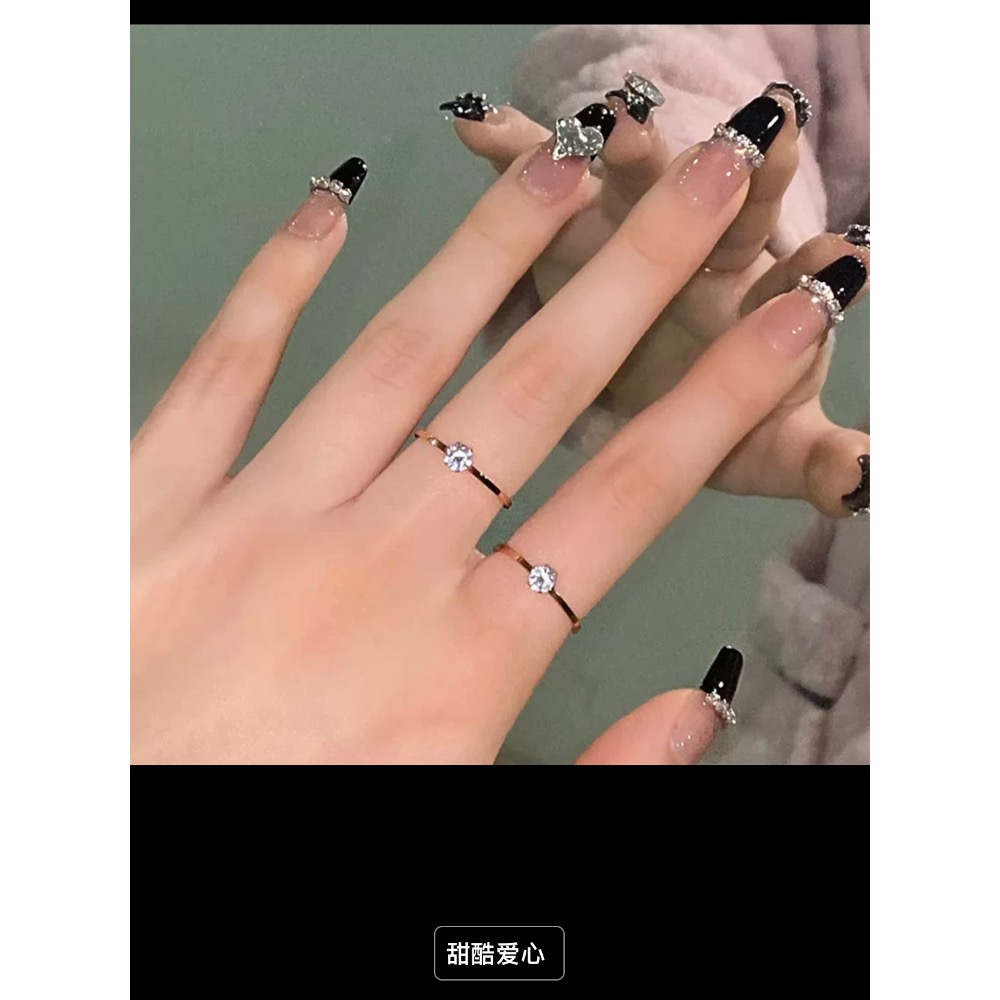 千金穿戴甲轻奢高级感新娘结婚指甲贴片2023新款婚纱照美甲片成品-細節圖9