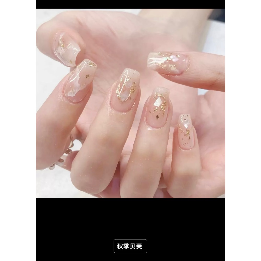 千金穿戴甲轻奢高级感新娘结婚指甲贴片2023新款婚纱照美甲片成品-細節圖7