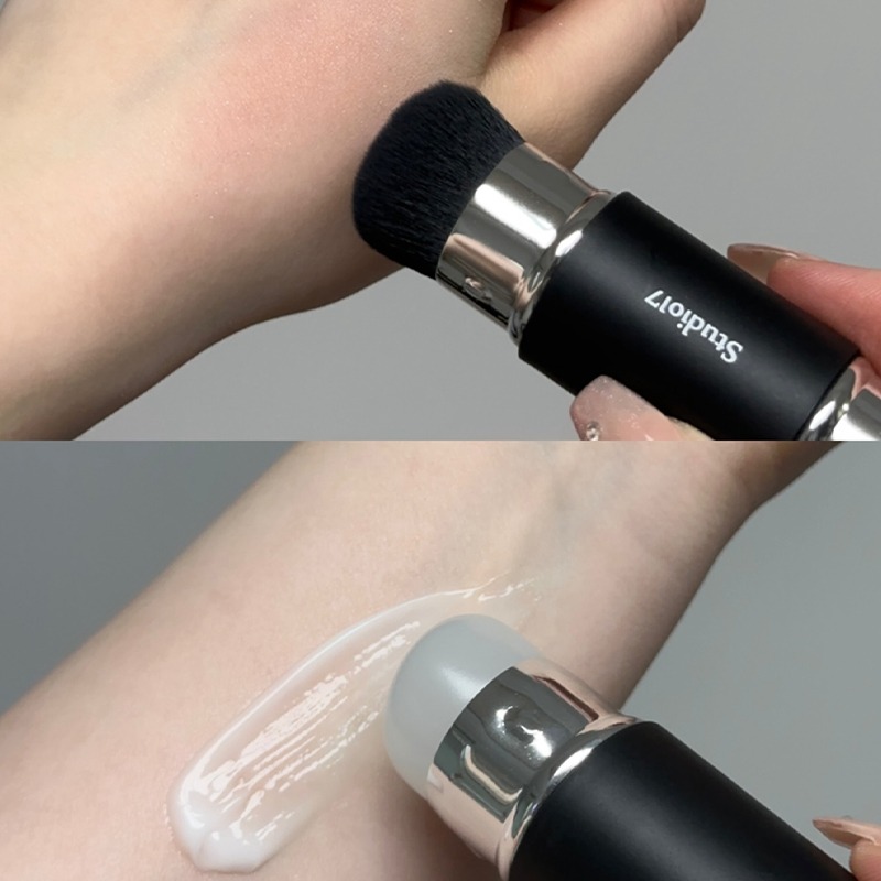 韓國 Studio 17 雙頭矽膠腮紅刷-細節圖8