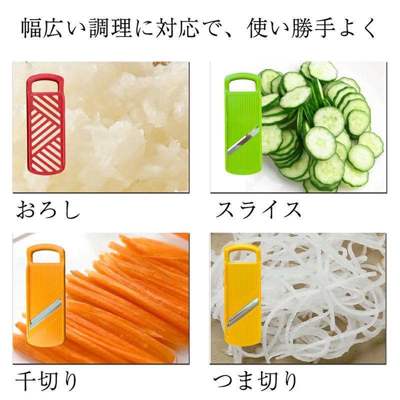 日本 下村工業 蔬果野菜刨絲調理器 四件組-細節圖8