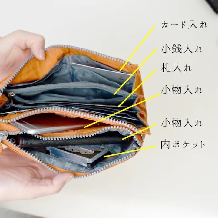 日本 MERRIMENT 輕量防潑水小斜背包-細節圖6