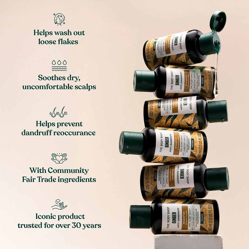 英國 The Body Shop 美體小鋪 生薑護理洗髮精 400ml-細節圖3