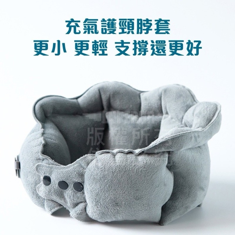 水晶絨充氣護頸枕  旅行頸枕-細節圖2