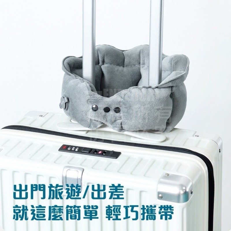 水晶絨充氣護頸枕  旅行頸枕-細節圖4