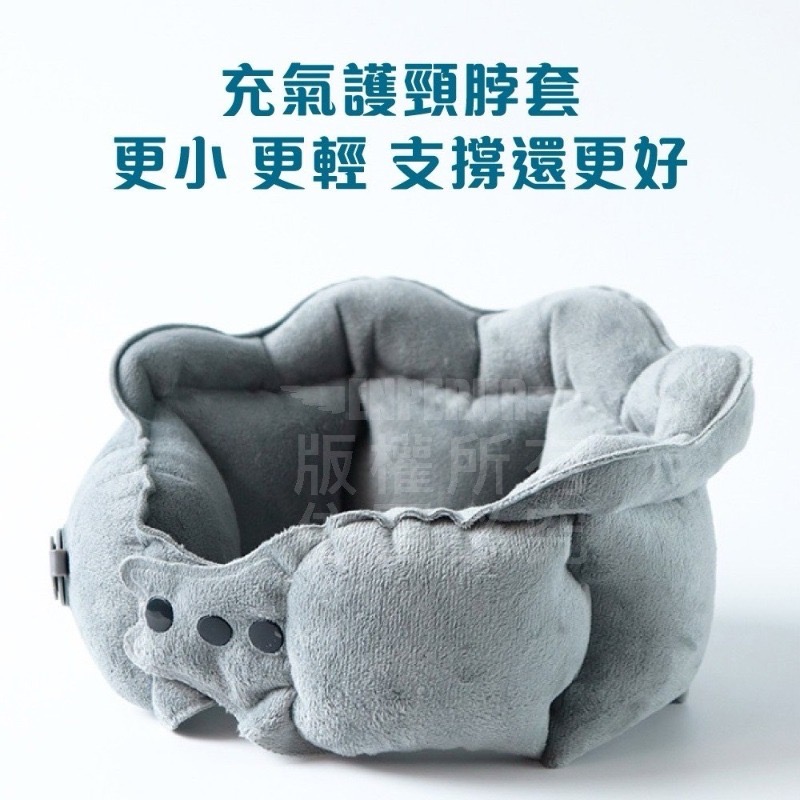 水晶絨充氣護頸枕  旅行頸枕-細節圖2