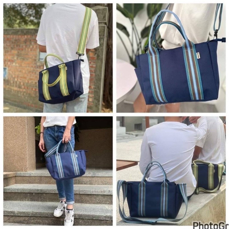 12/15收單-台灣製正版CORRE~中性寬織帶厚磅機能兩用托特包-細節圖4