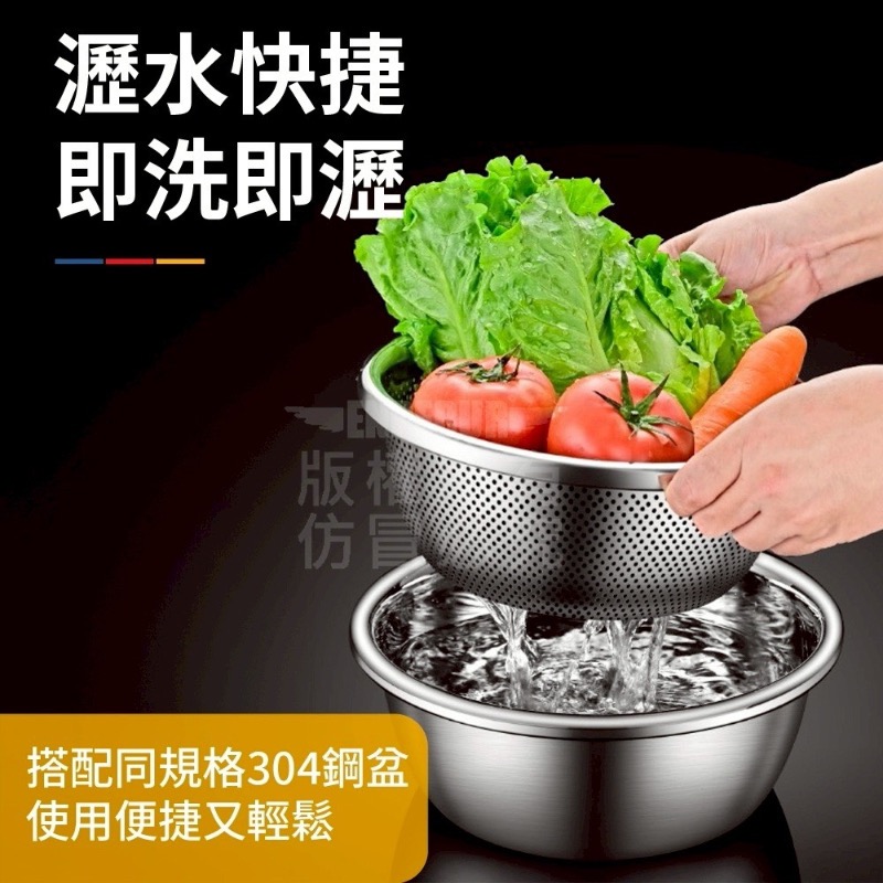 不鏽鋼瀝水盆2件套組-細節圖3