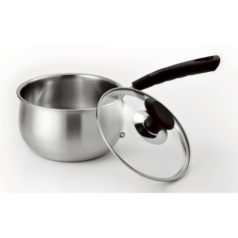 Dashiang漲形單柄奶鍋#304(18cm)附玻璃蓋-細節圖2