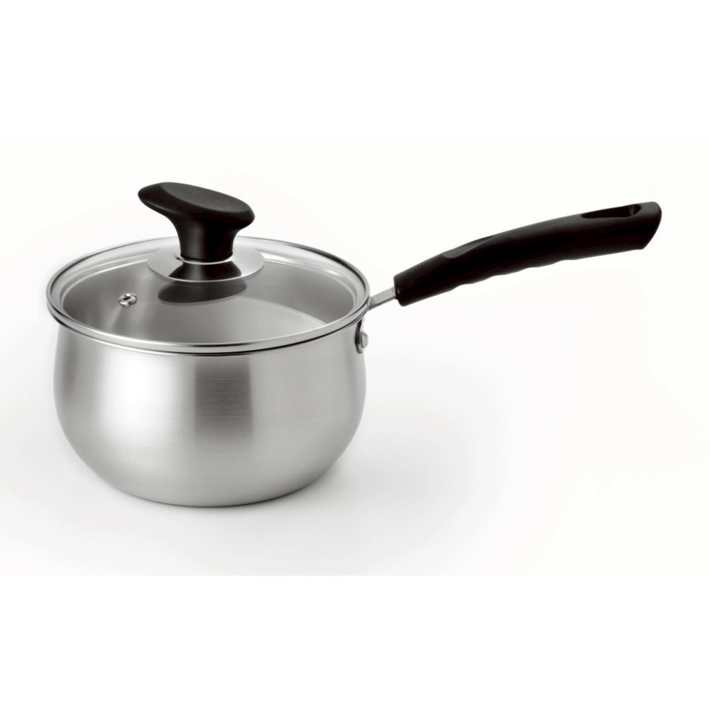 Dashiang漲形單柄奶鍋#304(18cm)附玻璃蓋-細節圖3