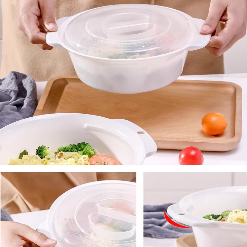 日本 SANADA 附蓋微波拉麵碗 1.5L-細節圖10