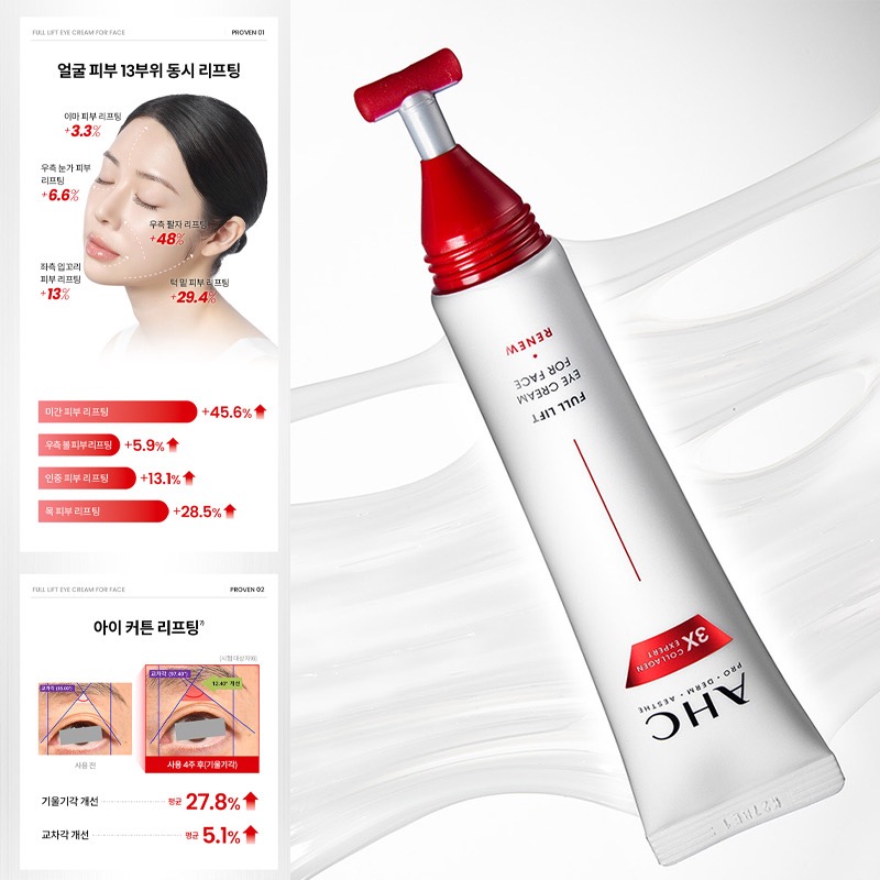 韓國 AHC 3X Collagen Expert 全臉按摩緊緻眼霜 40mL-細節圖10