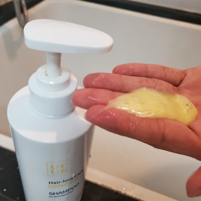 韓國 UCUK 生薑洗髮精 黃色 500mL-細節圖2