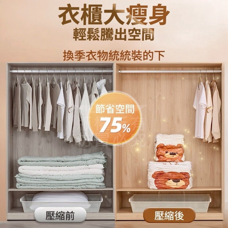 超大立體真空壓縮袋 棉被真空壓縮袋-細節圖2