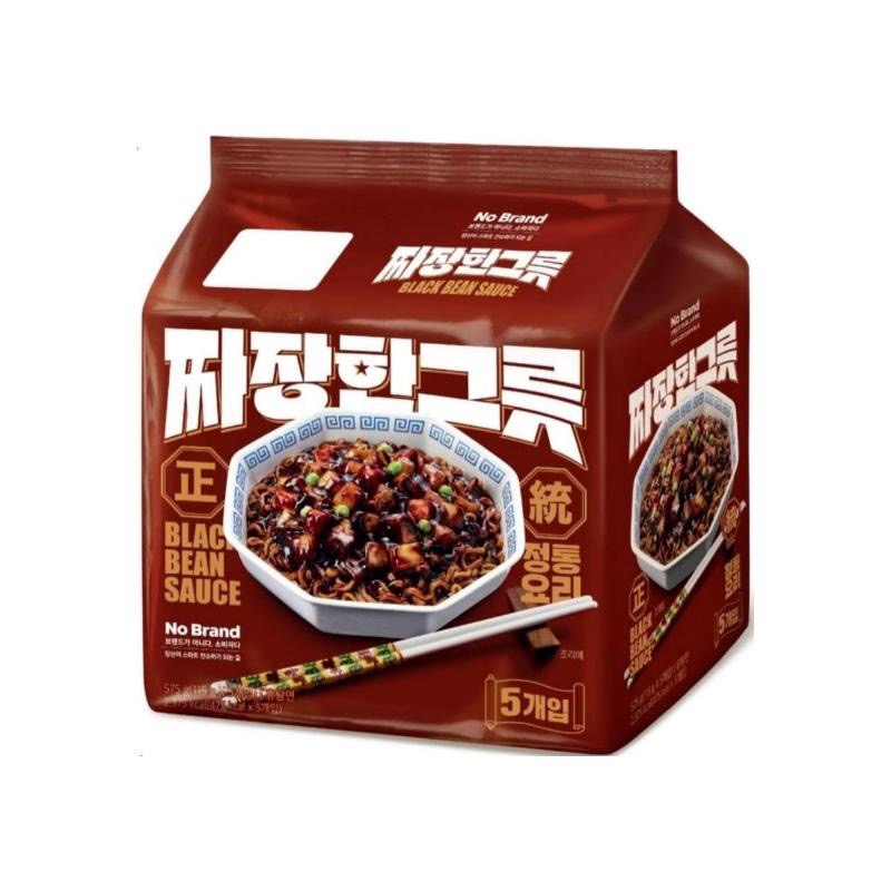 韓國 No Brand 正統炸醬麵 5包入-細節圖2