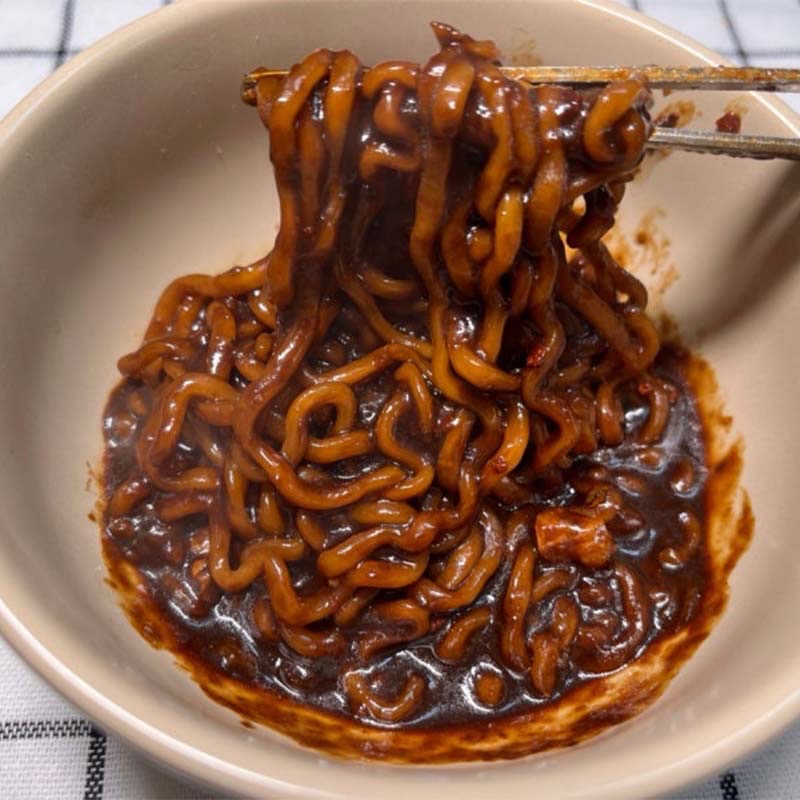 韓國 No Brand 正統炸醬麵 5包入-細節圖4