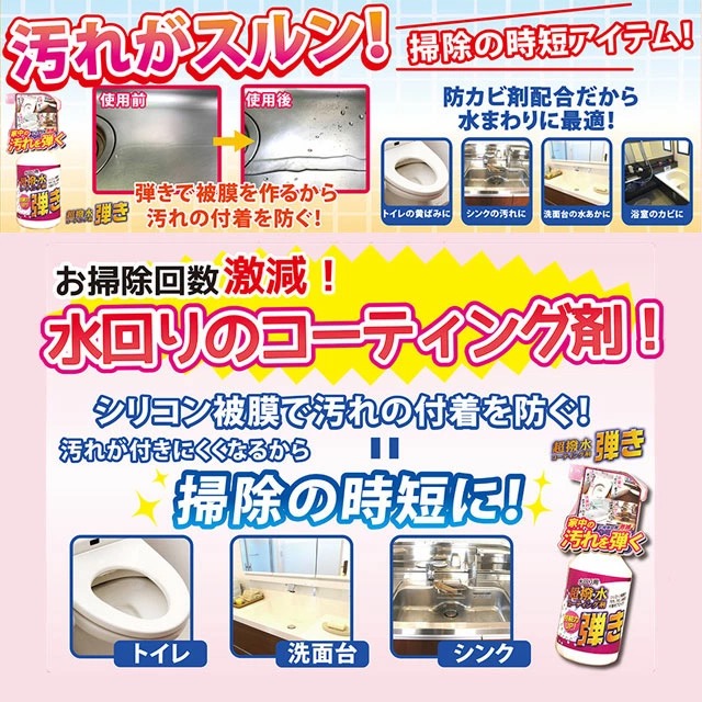 日本 友和 Tipos 超級防潑水 防水防汙噴霧清潔劑 500ml-細節圖6