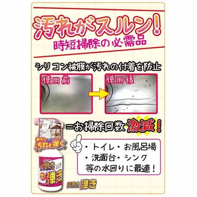 日本 友和 Tipos 超級防潑水 防水防汙噴霧清潔劑 500ml-細節圖7