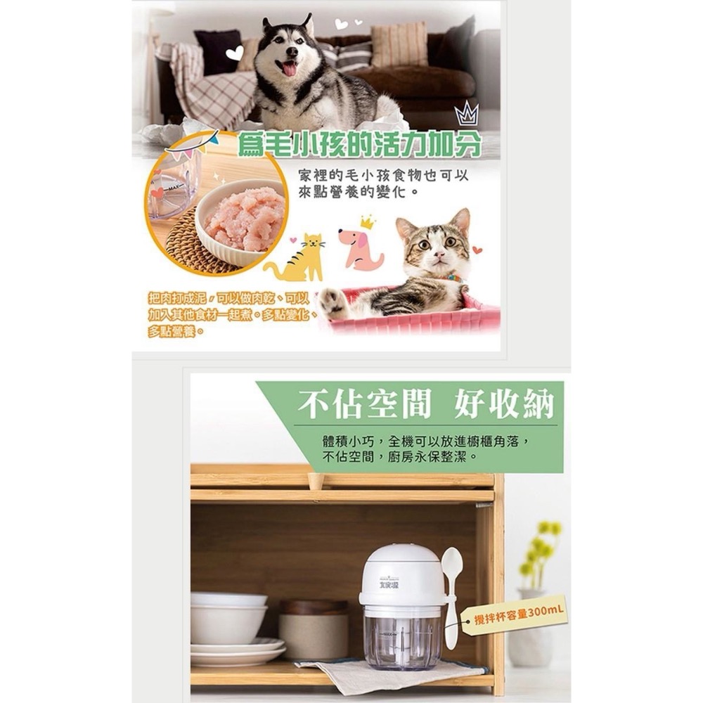 大家源 充電式食品調理機 TCY-650202-細節圖8