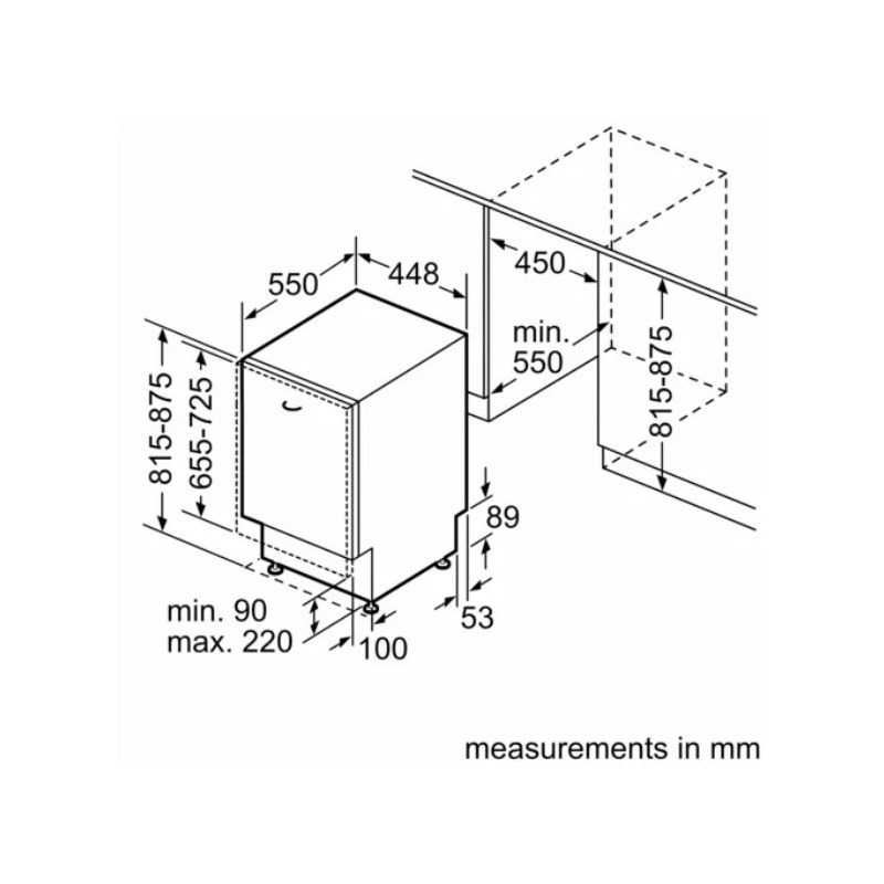 【現金價】【小時候電器】BOSCH 博世洗碗機SPV4IMX00X45公分全嵌入式110V-細節圖3