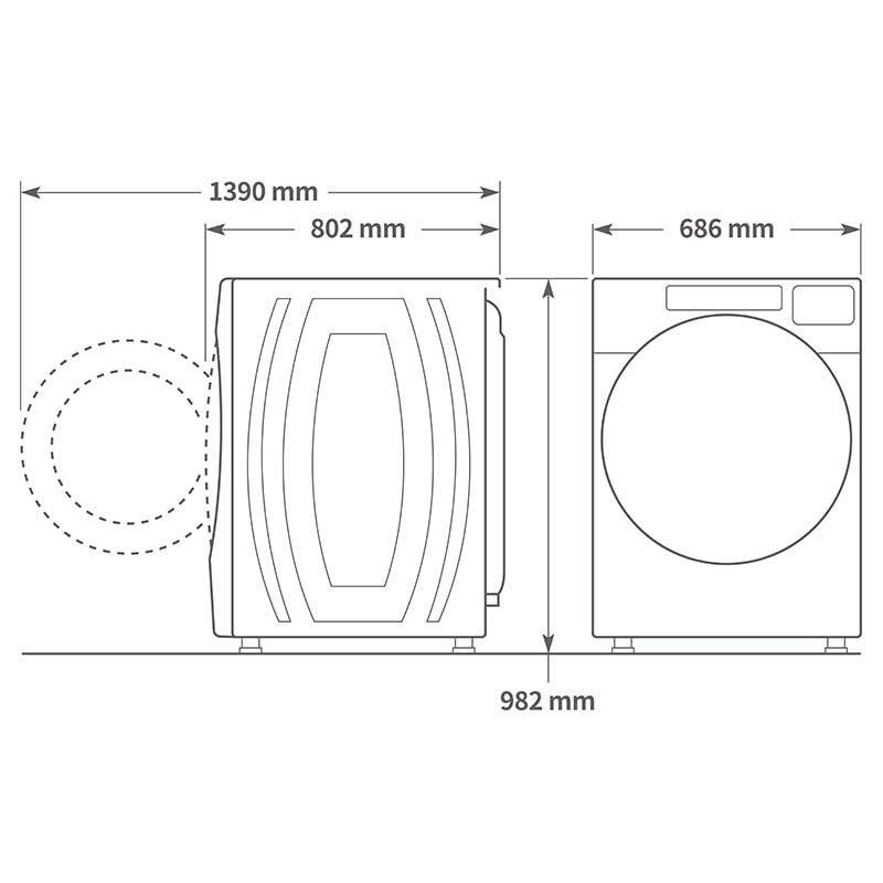 【來殺價~】小時候電器   惠而浦 17公斤 8TWFC6820LW 蒸氣洗脫烘 滾筒洗衣機-細節圖3