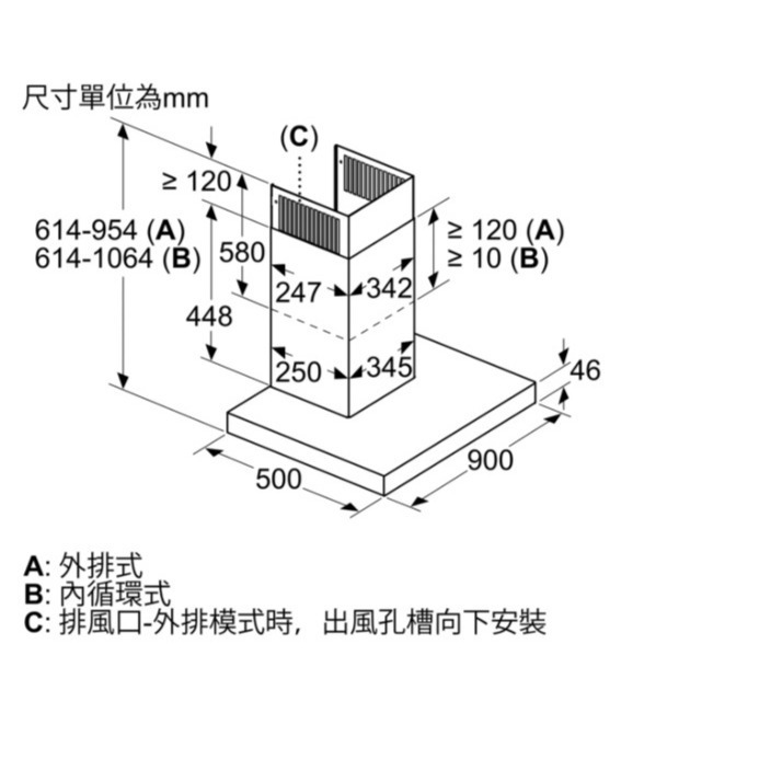 小時候電器【現金3XX00】BOSCH博世 DWB91PR50B 壁掛式 排油煙機 8系列 90cm 220V-細節圖6