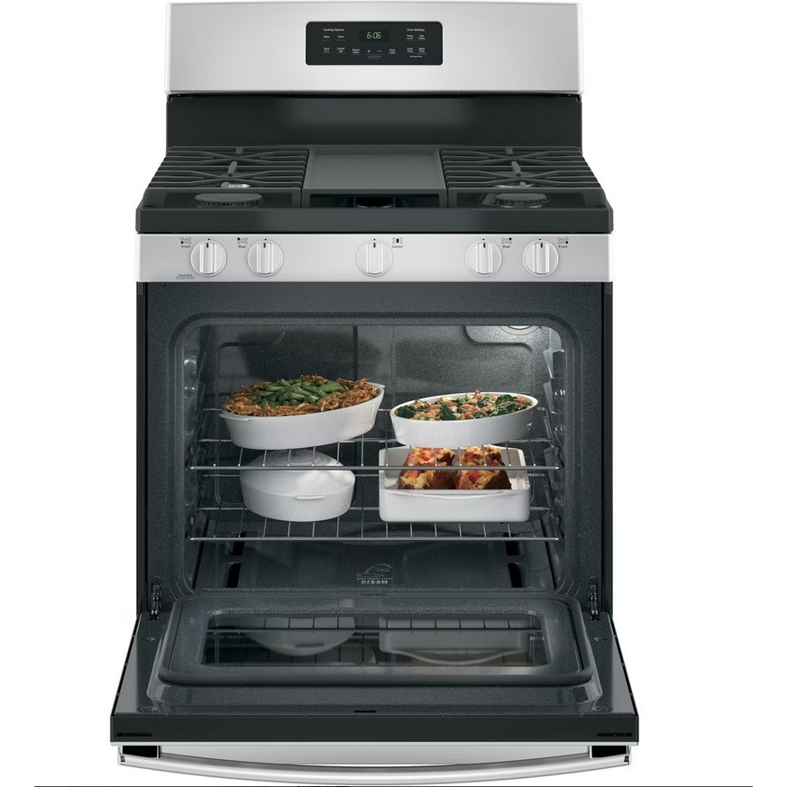 【歡迎殺價！！】刷卡【送標準安裝】JGBS66REKSS【GE奇異】30吋獨立式五口單層爐連烤-細節圖2