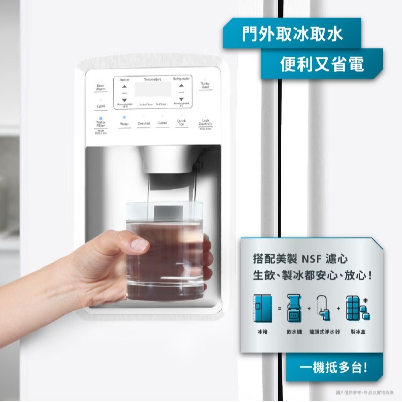 【來殺價！】小時候電器 MSM22LGKFWW【Mabe美寶】702L純白美式超薄型對開雙門冰箱-細節圖2