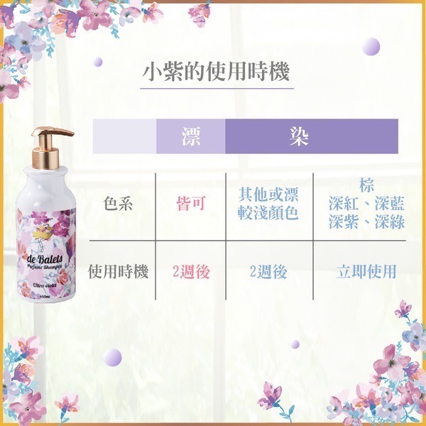 🔥現貨+發票｜de Balets小巴黎 (小紫)SPA級香水護色賦活洗髮精 450ml 小巴黎護色洗髮精 小巴黎小紫-細節圖4