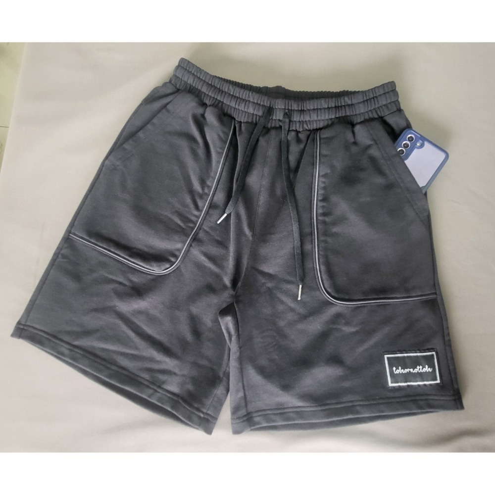 【to be】休閒短褲 針織 多口袋 鬆緊腰頭 男裝 日版 寬鬆 親膚 台灣製造-規格圖11