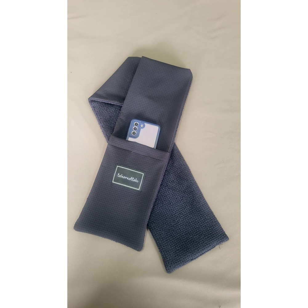 【to be】<新品上架>  雙層華夫格圍巾 男裝 上衣 日版 功能性 親膚 台灣製造-細節圖2