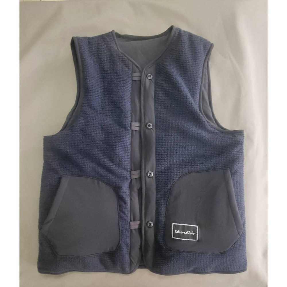 【to be】<新品上架> 雙面穿背心 男裝  3M保溫棉 華夫格 日版 寬鬆 親膚 台灣製造-細節圖8