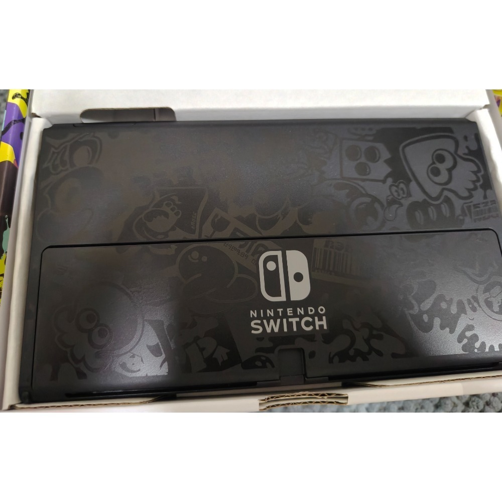 Switch oled主機 漆彈特仕款 二手-細節圖4