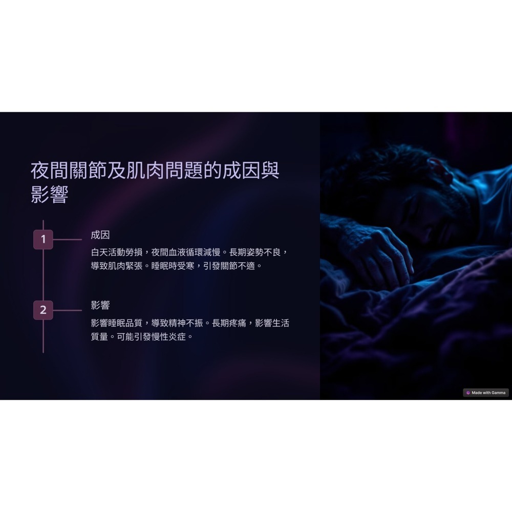 GP101肽烯力石墨烯手肘護膝腿套夜間護具-細節圖5