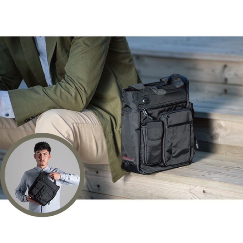 多功能肩背包 現貨 斜背包 單肩包 手提包 公事包 商務包 休閒包 書包 背包 包包 男包 禮物 魔法巷-細節圖8