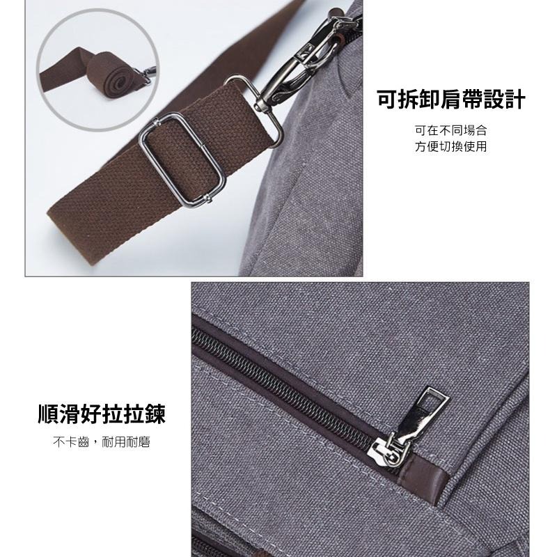 帆布休閒背包 599免運/台灣現貨 肩背包 側背包 單肩包 女包 包包 手提包 旅行逛街 魔法巷-細節圖5