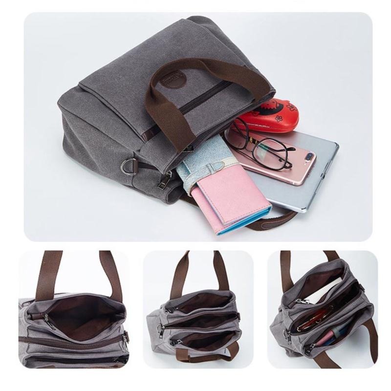 帆布休閒背包 599免運/台灣現貨 肩背包 側背包 單肩包 女包 包包 手提包 旅行逛街 魔法巷-細節圖7