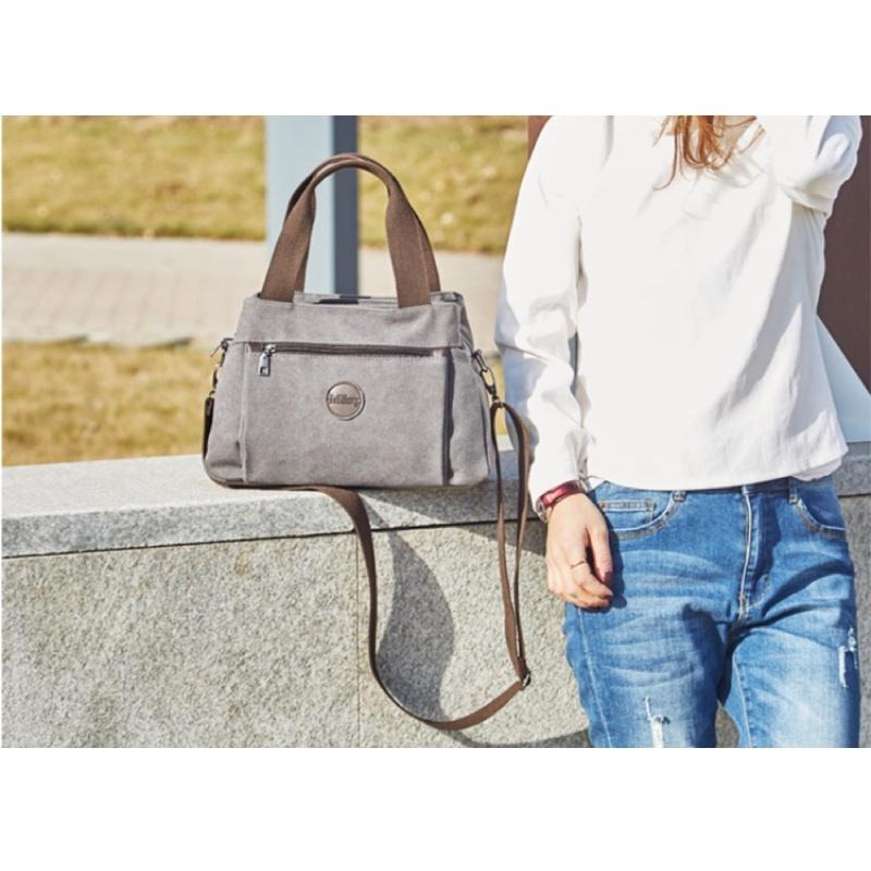 帆布休閒背包 599免運/台灣現貨 肩背包 側背包 單肩包 女包 包包 手提包 旅行逛街 魔法巷-細節圖8