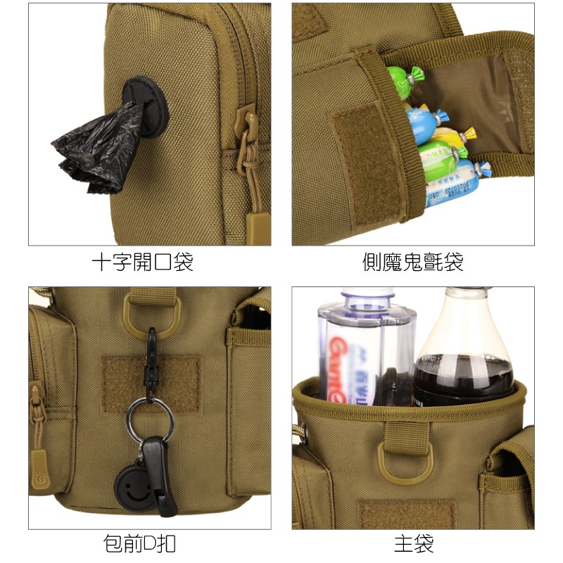 多功能腰包 副包 腰帶包 台灣現貨 工具包 訓練包 路亞包 釣魚包 露營健行登山包 包包 男包 魔法巷-細節圖3