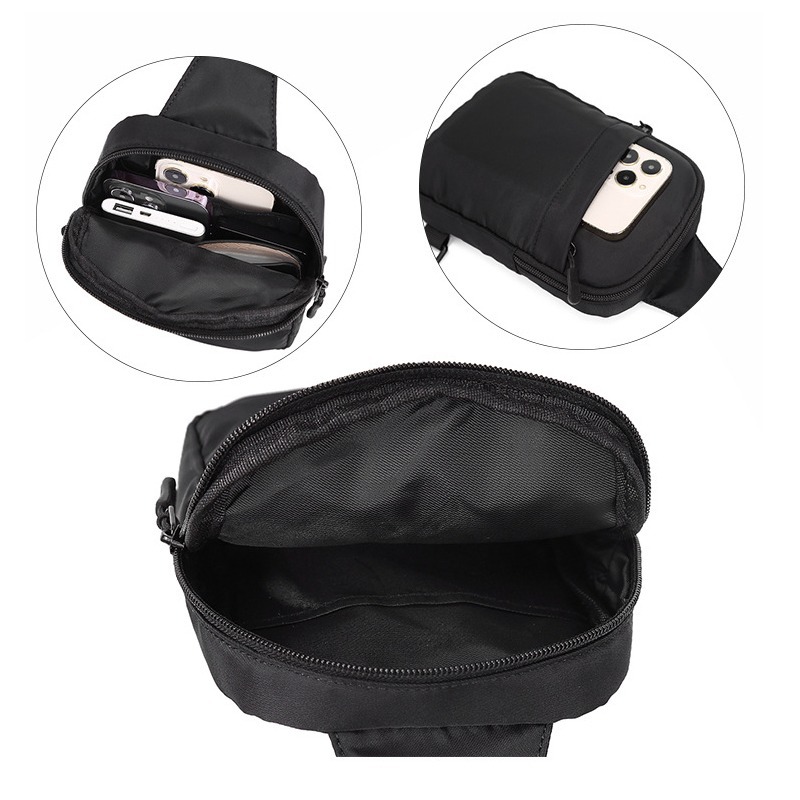 隨身胸包 手機包 方便出門 單肩包 胸前包 錢包 零錢包 側背包 包包 男包 魔法巷-細節圖5