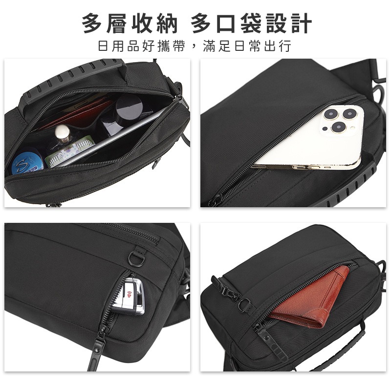 牛津郵差包 台灣現貨 肩背包 側背包 單肩包 手機包 日用包 包包 男包 魔法巷-細節圖5