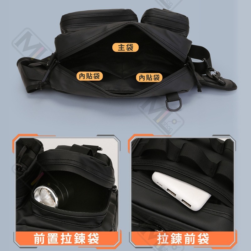 多功能路亞背包 釣魚包 釣具包 【台灣現貨賣家】肩背包 單肩包 腰包 戶外包 胸包 男包 魔法巷-細節圖6