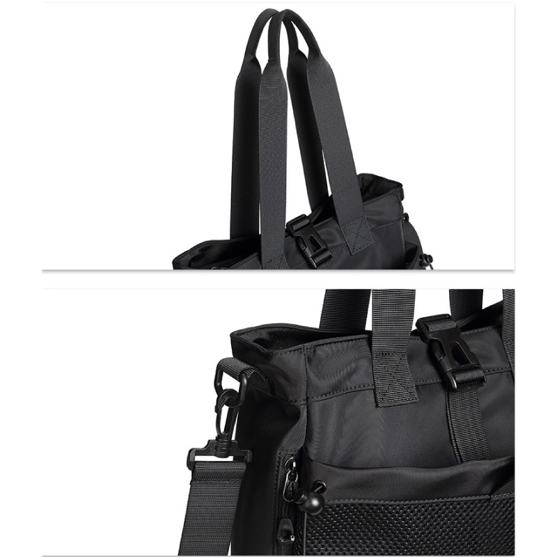 工裝多用肩背包 可肩背可手提 托特包 單肩包 側背包 斜背包 手提包 男包 魔法巷-細節圖8