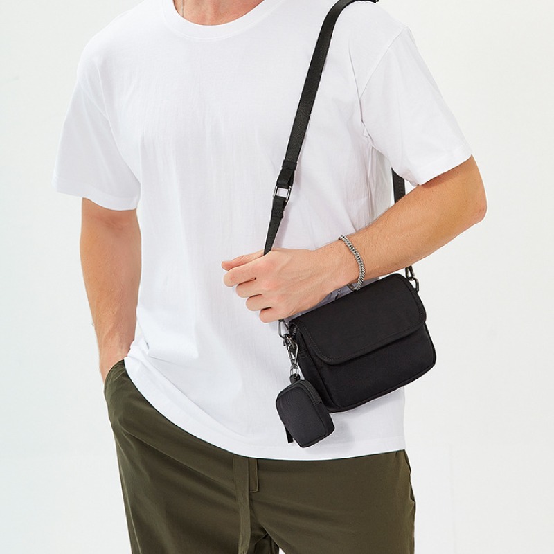 日系郵差包 附贈小掛包 手機包 單肩包 斜背包 單肩包 側背包-細節圖3