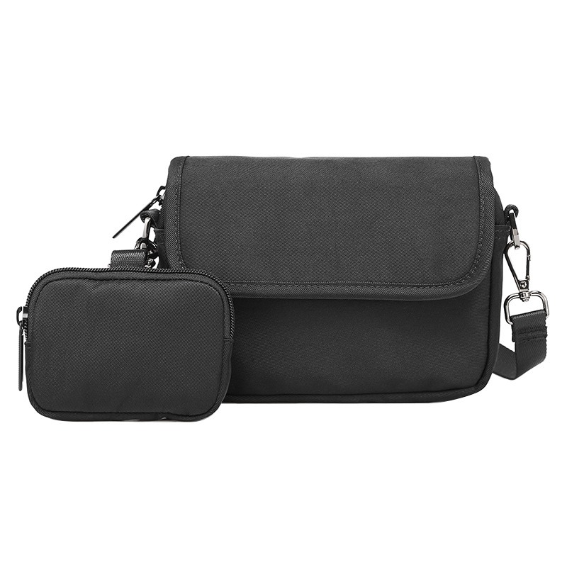 日系郵差包 附贈小掛包 手機包 單肩包 斜背包 單肩包 側背包-細節圖9