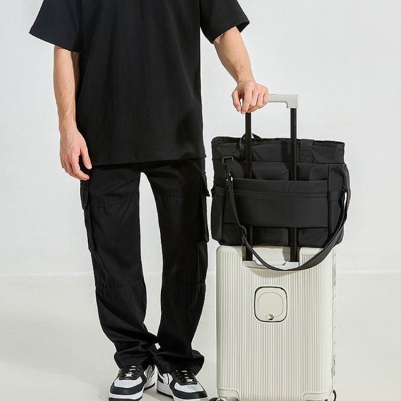 工裝肩背包 日系托特包 台灣現貨 單肩包 側背包 手拿包 行李包 背包 男包 魔法巷-細節圖3