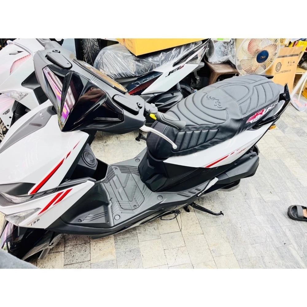 光陽 RTS125/135/RTS R 165 鯊魚紋坐墊套 防水 坐墊套 機車座墊 座墊套 不含坐墊-細節圖3
