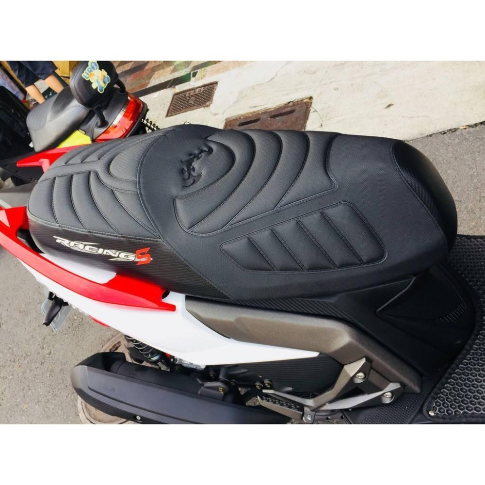 racingS 雷霆s  舊雷霆 Racing 鯊魚紋機車座墊套(不含坐墊) 坐墊套 置物袋 腳踏墊-細節圖3