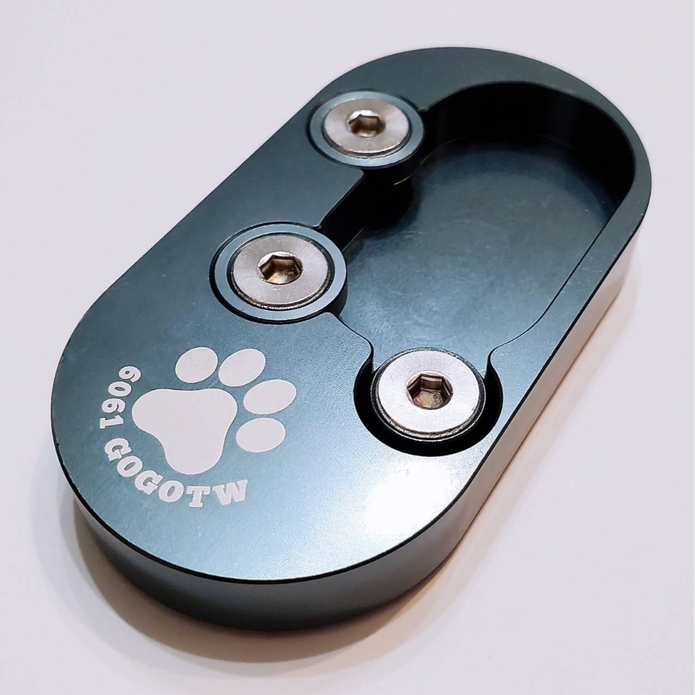 Gogoro crossover 鋁合金加大座 機車側柱 增高底座 側柱墊 止滑穩固 側柱加大 陽極不褪色-規格圖7